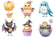 Halloween Birds Clipart, an Illustration by Daily.Designs (Thumbnail 2 of 5)