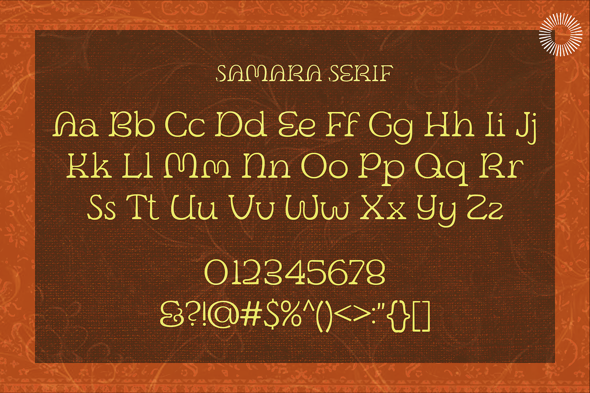 Samara – Serif+Sans Moroccan Exotic, a Serif Font by Setara Langit CreativeStd (Photo 12 of 12)