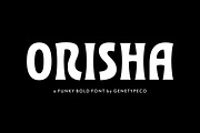 Orisha Funky Bold Font, a Sans Serif Font by Genetype (Thumbnail 1 of 8)