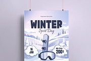 Winter Season Sport Poster Template, a Flyer Template by MightyDesign (Thumbnail 2 of 8)