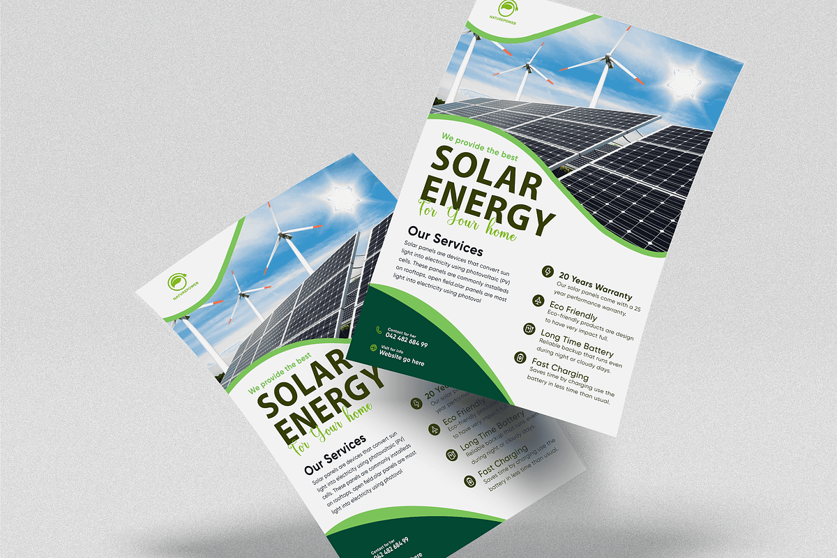 Solar Flyer Template, a Flyer Template by Soulfuldesignstudio