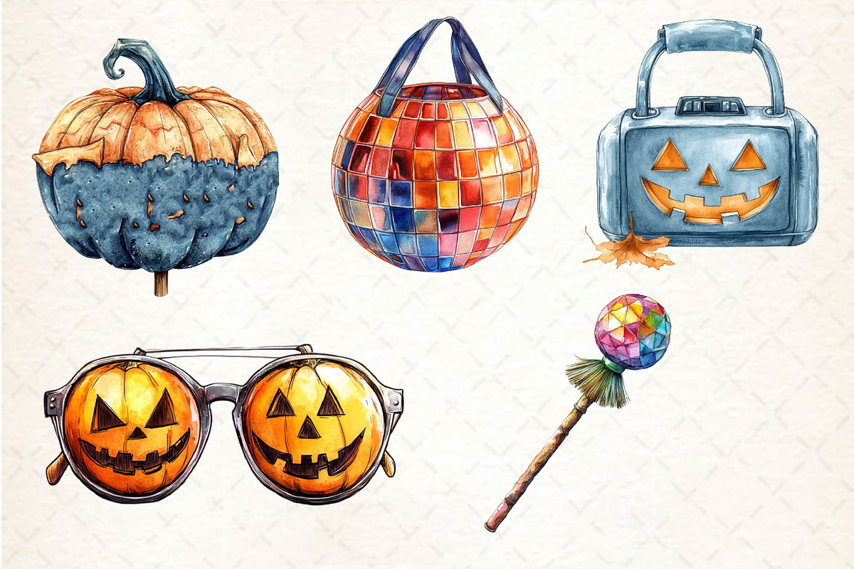 Disco Halloween Clipart PNG, an Illustration by Dream Creation (Photo 7 of 7)