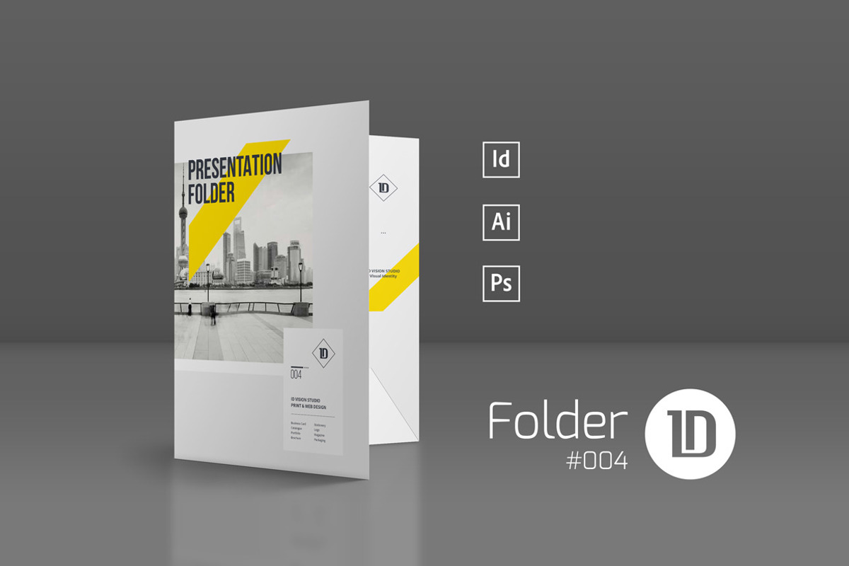 Presentation Folder Template 004, a Stationery Template by ID Vision Studio (Photo 1 of 4)