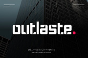 Outlaste – Creative Display Sans, a Sans Serif Font by Artiveko (Thumbnail 1 of 8)