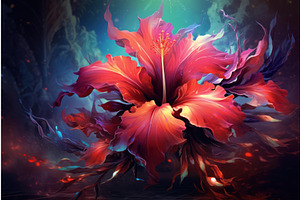 Vibrant Paradise Flower Art