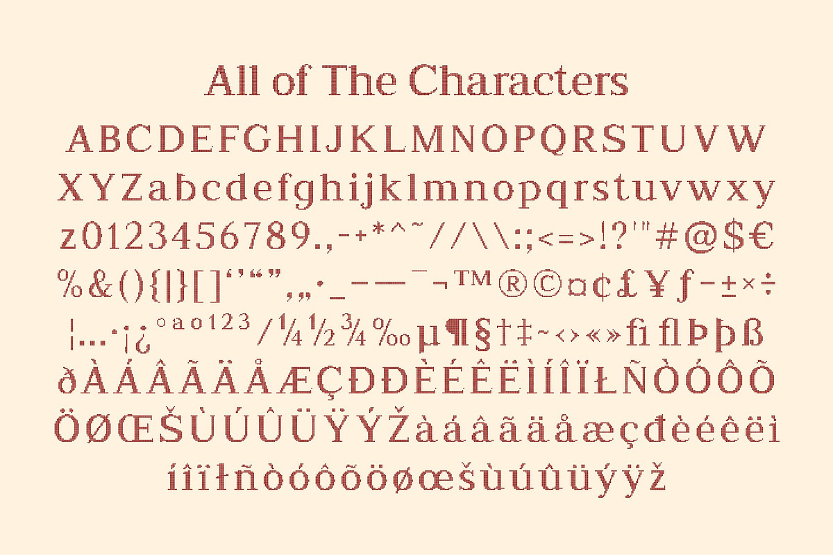CS Reamus Disco, a Serif Font by Craft Supply Co. (Photo 8 of 8)