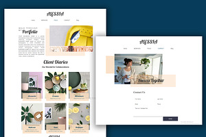 Alessia Wix Website Template