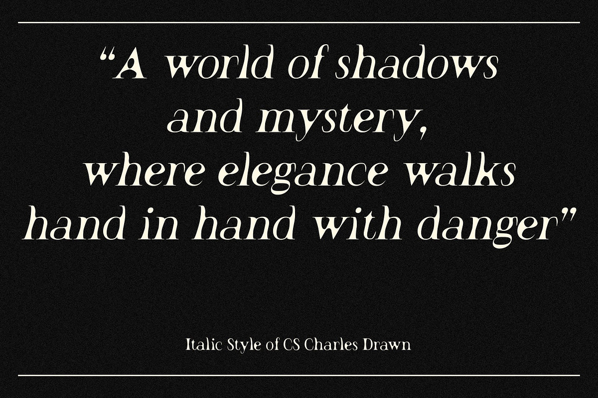 CS Charles Drawn, a Serif Font by Craft Supply Co. (Photo 2 of 8)