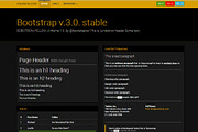 Bootstrap 3.0. Robotron yellow theme, a Bootstrap Template by Bootstraptor (Thumbnail 1 of 5)