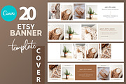 Canva ETSY Banner Template, a Templates & Theme by illycreative (Thumbnail 1 of 9)