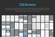 Bones IOS Wireframe Kit, a Wireframe Template by Web Donut (Thumbnail 2 of 6)