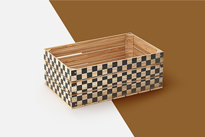 Wooden Crate Mockup Set