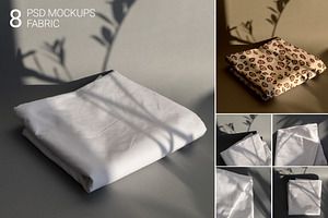 Cotton Fabric Mockup | Layered
