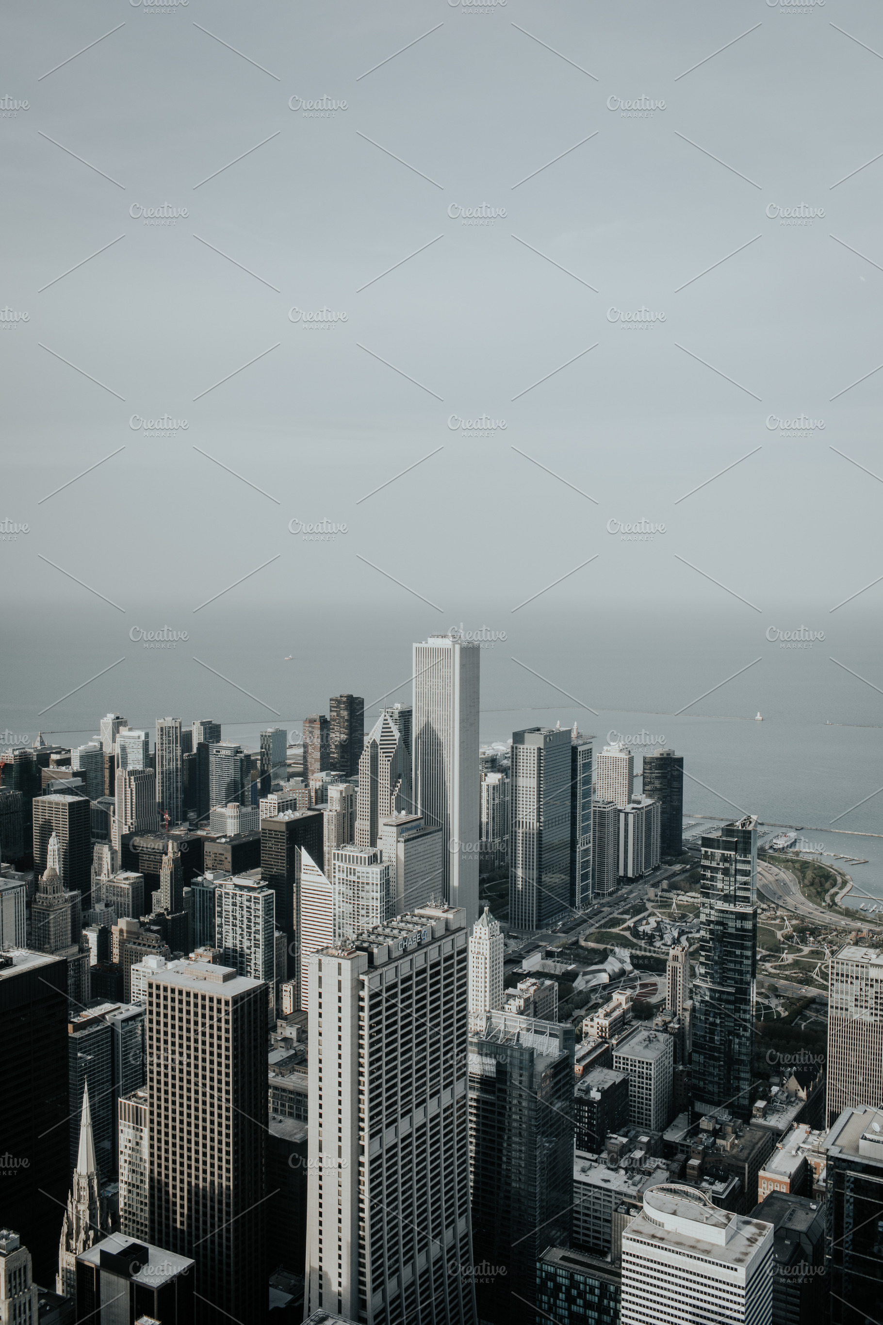 Chicago skyline stock photo containing chicago and city, an Architecture Photo by Hannah Posey