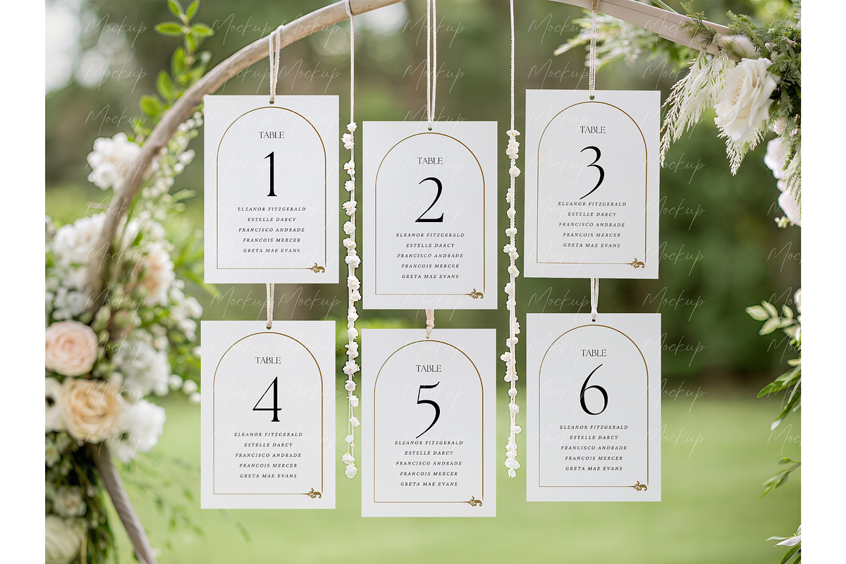 PSD/Canva Seating Chart Mockup, a Product Mockup by TatiMockup (Photo 3 of 4)