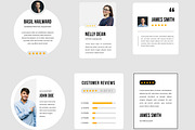Testimonials Review And Quotes, an UI Kit Template by MightyDesign (Thumbnail 2 of 6)