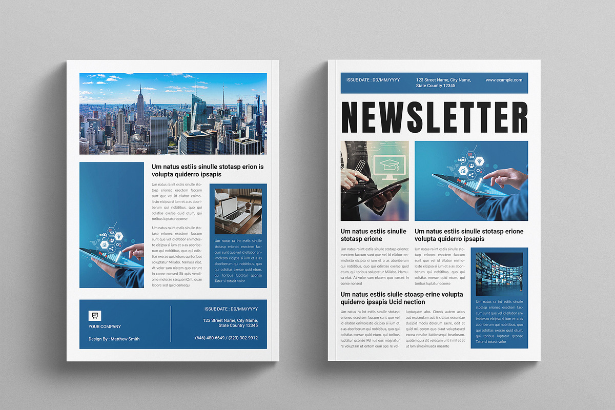 Newsletter Template, a Brochure Template by E-Type (Photo 7 of 7)