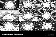 Comic Boom Explosions. 31 images, a Decorative Illustration by Handmadefont (Thumbnail 7 of 20)