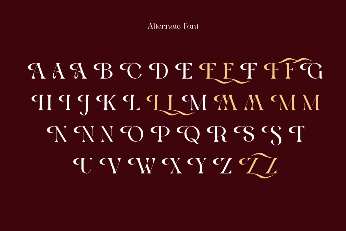 Luxtya Mewoth - Elegant Luxury Font, a Serif Font by Iqsiart Studio (Photo 15 of 17)