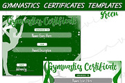 Gymnastics Sports Certificate Green, a Stationery Template by Brenda Avila Designs (Thumbnail 2 of 2)
