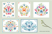 Sun and Sea. Vector Summer Patterns, a Pattern Graphic by Molly art (Thumbnail 5 of 21)