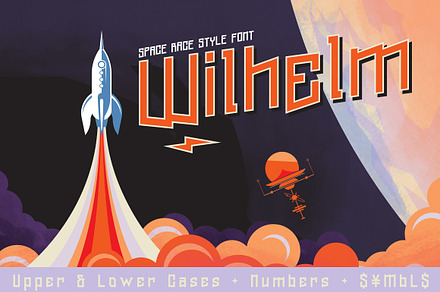 Wilhelm Font & Space Vectors, a Blackletter Font by Badspark