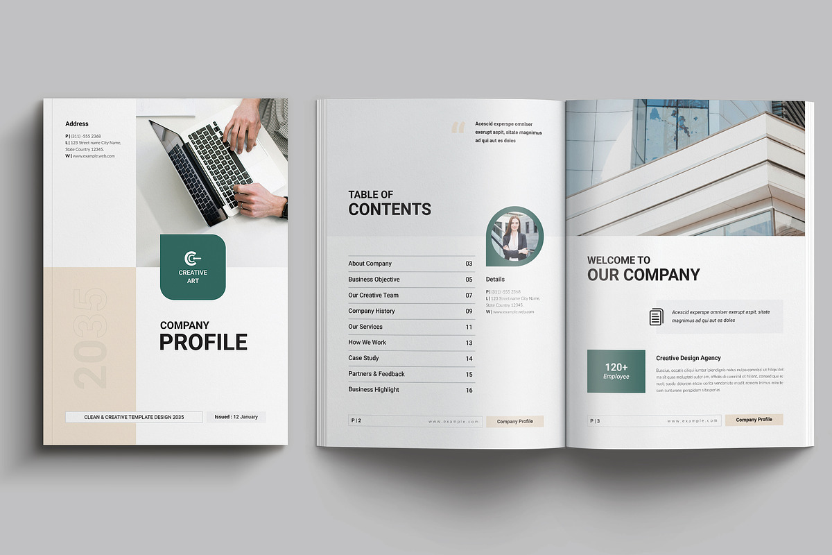 Company Profile Template, a Brochure Template by NorthPeak (Photo 3 of 8)