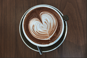 Cozy Cafe Styled Stock: Heart Latte, a Food & Drink Photo by AMMi (Thumbnail 2 of 6)