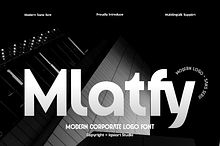 Mlatfy - Modern Sans Bold Font