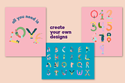 Characters alphabet and numbers, a Decorative Illustration by Tiendita de dani (Thumbnail 2 of 6)