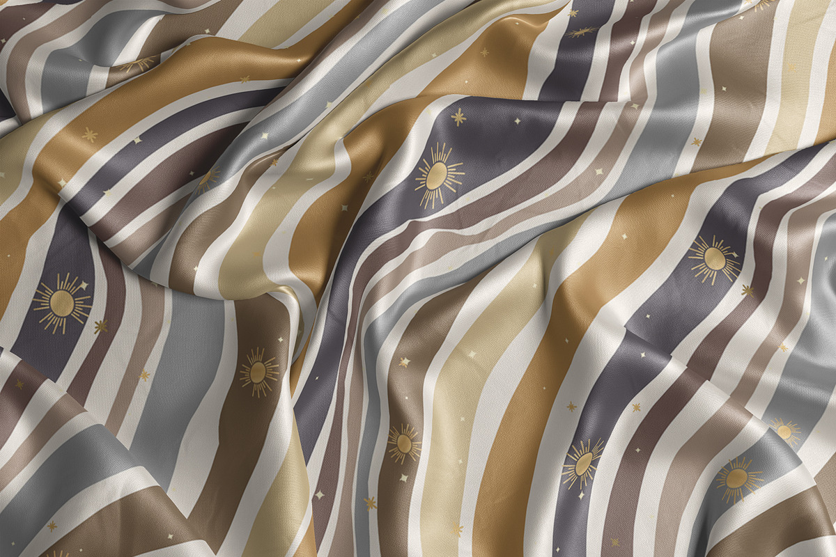 Boho Sun And Stars Surface Pattern, a Pattern Graphic by Quinn Lane Designs (Photo 5 of 6)