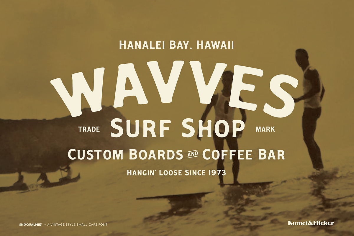 The Vintage Rustic Three Font Bundle, a Serif Font by Komet & Flicker (Photo 11 of 16)