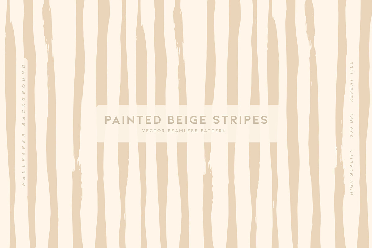 Painted Beige Stripes, a Pattern Graphic by MalyskaStudio (Photo 1 of 8)