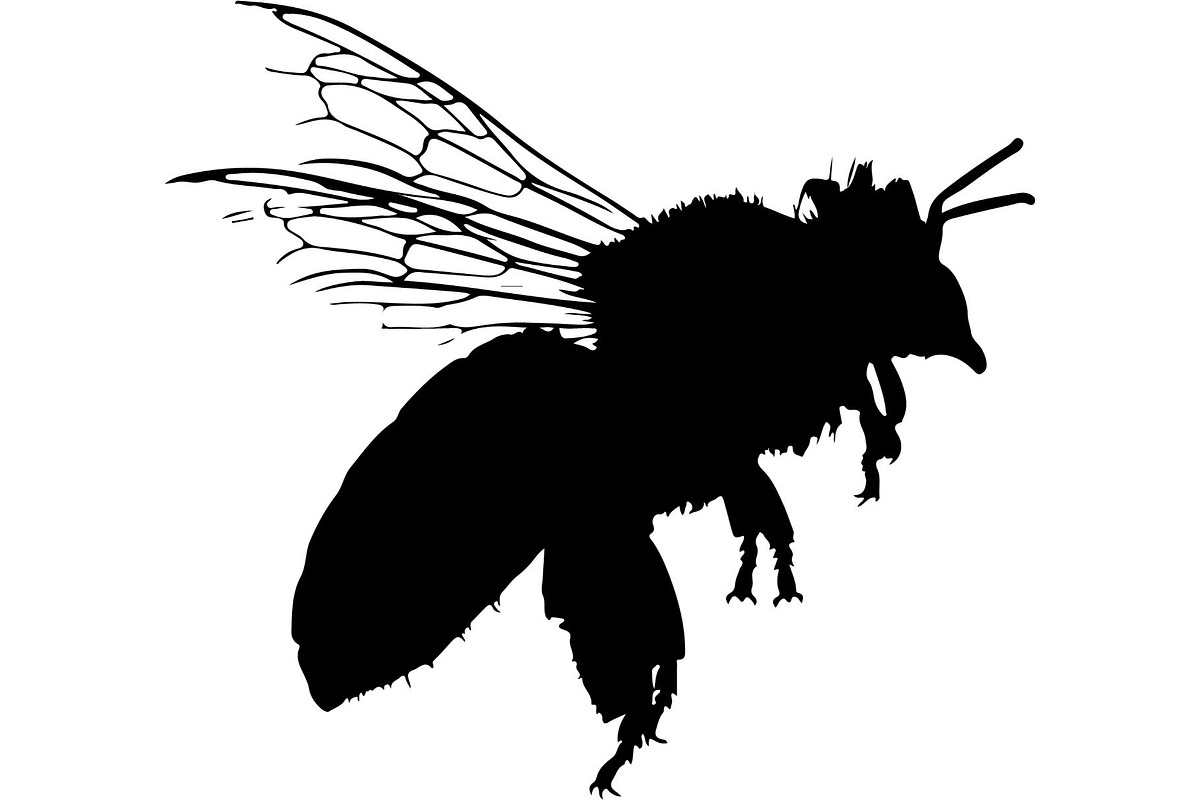 Bee Silhouette Bundle, a Background Graphic by Creativeshirt (Photo 16 of 18)