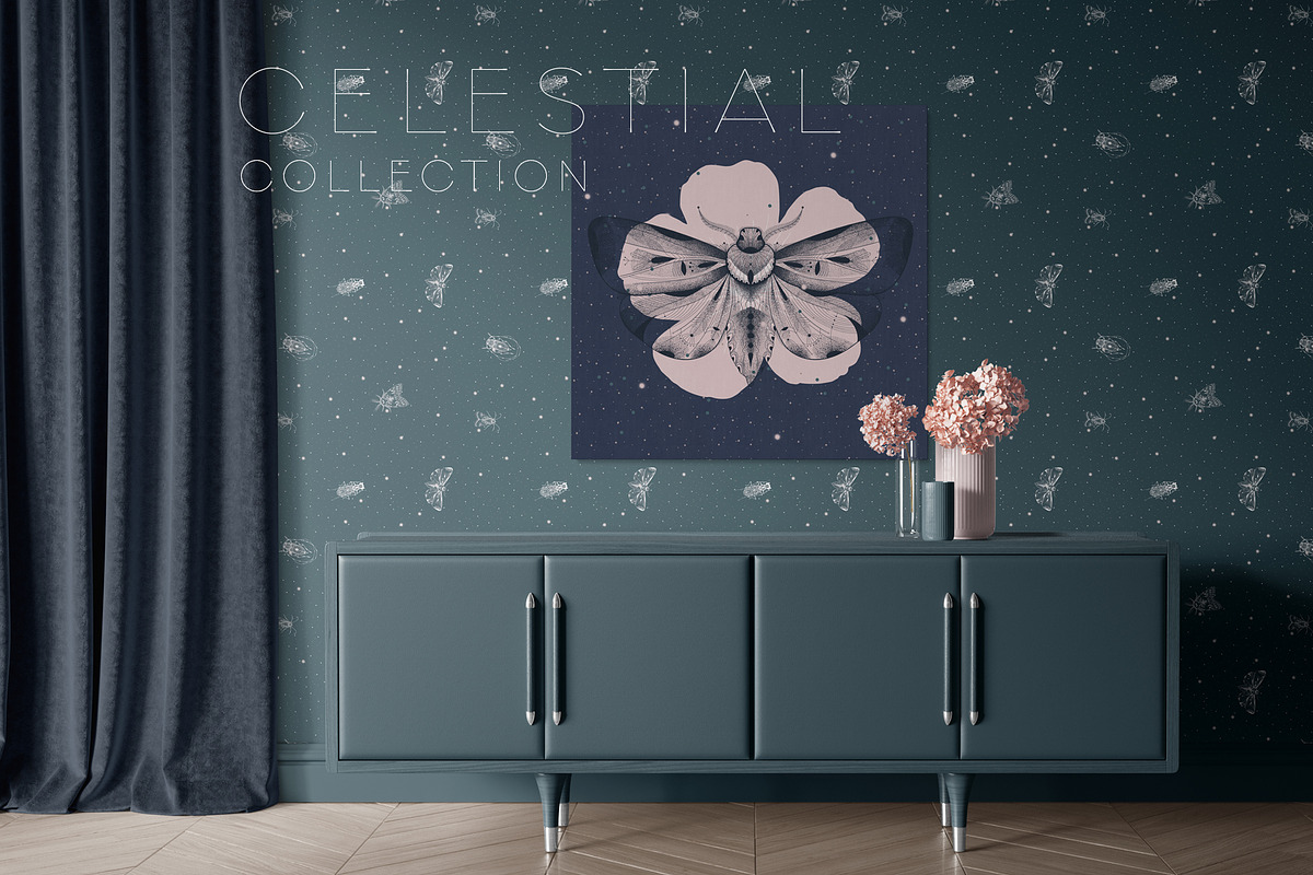 CELESTIAL PATTERN COLLECTION, a Pattern Graphic by LazuInna Shop (Photo 4 of 12)