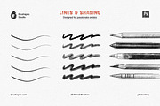 Pencil Party Photoshop Brushes, a Brushes & More by brushapes.com (Thumbnail 2 of 10)