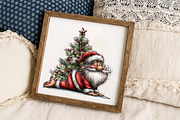 Funny Christmas Santa Clipart, an Illustration by Libby Wishes (Thumbnail 3 of 9)