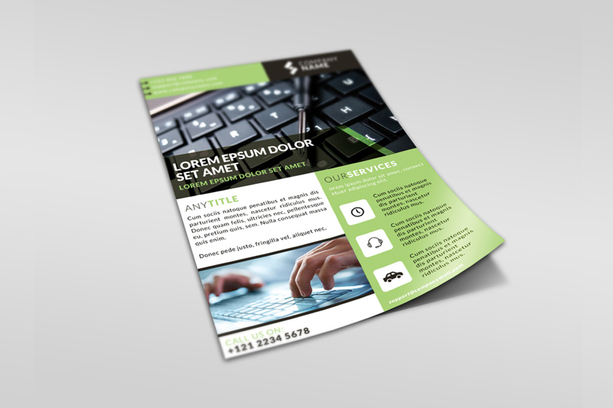 Corporate Flyer Template 3, a Flyer Template by WonderShop (Photo 4 of 4)