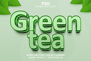 Green tea 3d Editable Text Effect, a Layer Style Add-On by bdrobin (Thumbnail 2 of 2)