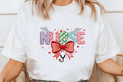Faux Yarn Valentines Day Nurse Bow, an Illustration by designcity5 (Thumbnail 7 of 9)