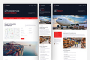 Freight and Logistics Website UI, an UI Kit Template by peterdraw (Thumbnail 2 of 7)