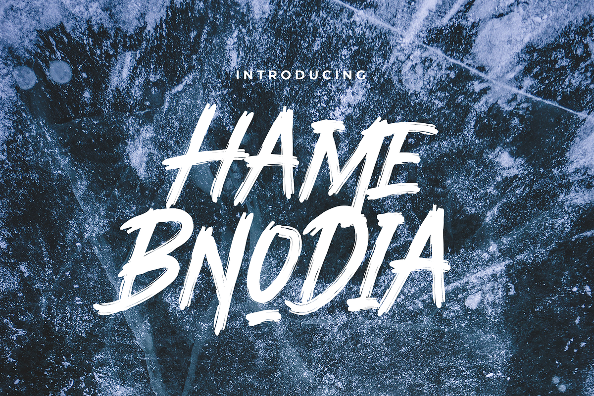 Hame Bnodia Brush Font, a Font by Authentic Studio (Photo 1 of 6)