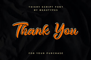 Thiery Script - Bold Font, a Script Font by Beautypes (Thumbnail 8 of 8)