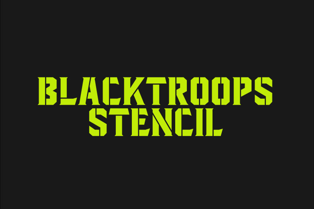Blacktroops Stencil