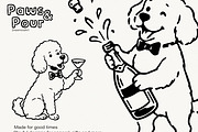 Party Dog PNG & SVG Illustration Set, an Animal Illustration by DreamoraArt (Thumbnail 6 of 8)