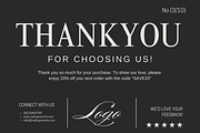 Card Template Thank You, a Graphic by Dheny Designer (Thumbnail 3 of 10)
