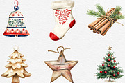 Scandia Christmas Clipart, an Illustration by Black Bird Studio (Thumbnail 5 of 6)