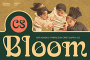 CS Bloom – Art Nouveau Font, a Serif Font by Craft Supply Co. (Thumbnail 1 of 8)
