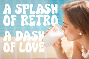 Milky Boom - Retro Groovy Font, a Handwritten Font by Kokoshka (Thumbnail 6 of 8)