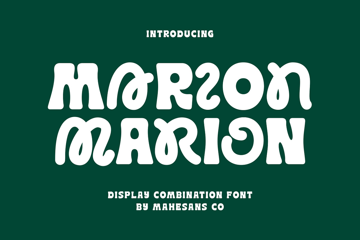 Marion - Display Combination Font, a Sans Serif Font by Mahesans Co (Photo 11 of 11)